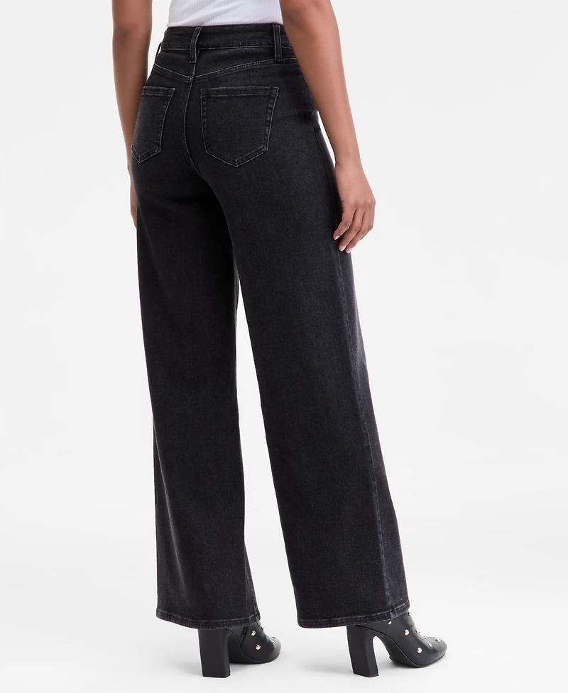 I.n.c. International Concepts Women's High-Rise Wide-Leg Jeans, Macy's Exclusive