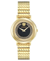 Versace Women's Swiss Delphinus Gold Ion Plated Bracelet Watch 35mm