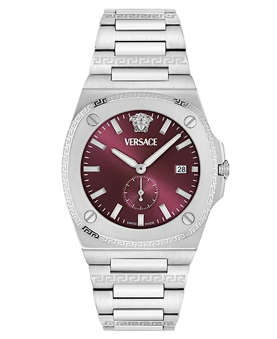 Versace Men's Swiss Tolomeo Stainless Steel Bracelet Watch 40mm