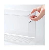iDesign Plastic Storage Bin with Handles - Set of - Clear