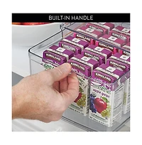 iDesign Stackable Storage Drawer for Pantry, Set of 2, Clear, Made in Usa