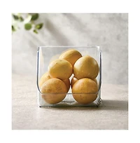 iDesign Stackable Open-Front Storage Bin, Set of 6, Clear, Made in Usa