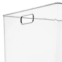 iDesign Plastic Pantry Storage Bin with Handles - Set of 3 - Clear