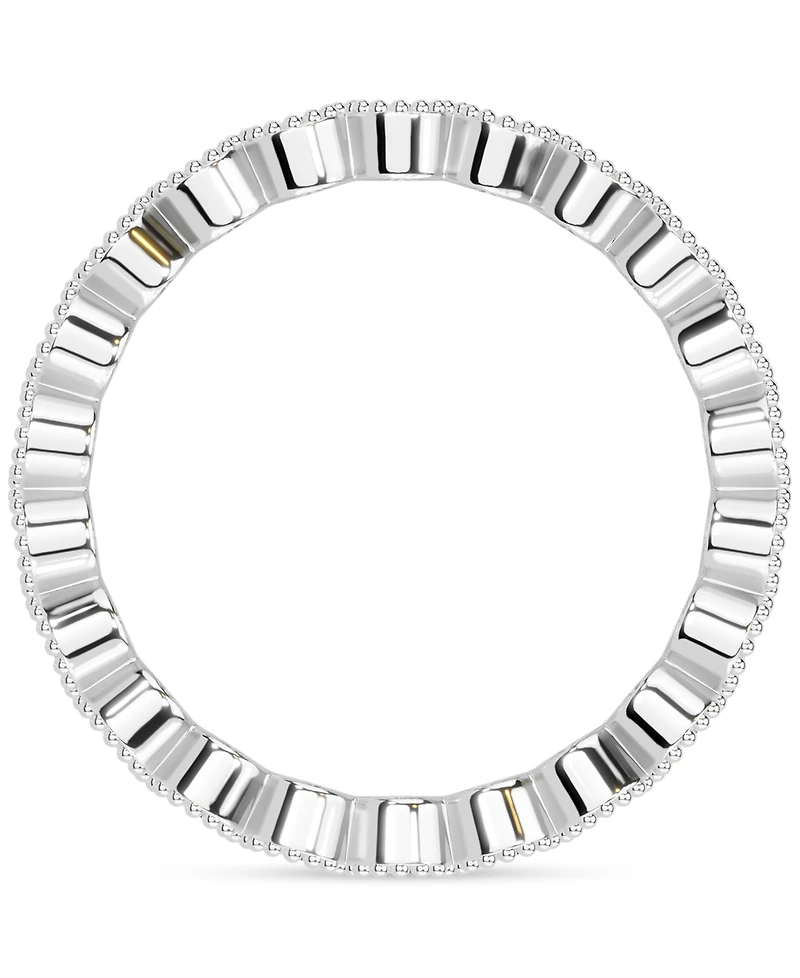 Diamond Milgrain Bead Frame Eternity Band (1 ct. t.w.) Platinum or 14k Gold