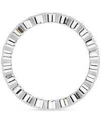 Diamond Milgrain Bead Frame Eternity Band (1 ct. t.w.) Platinum or 14k Gold