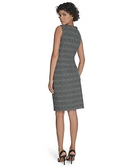 Calvin Klein Petite Ponte Starburst Midi Dress