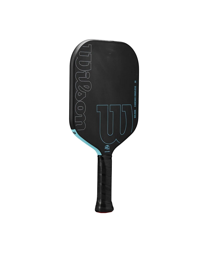 Wilson Cadence Edgeless 16 Pickleball Paddle - Black/Lt Blue / 4 1/4 / 7.83 Oz