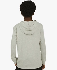 Champion Big Boys Signature Logo Long-Sleeve Hooded T-Shirt