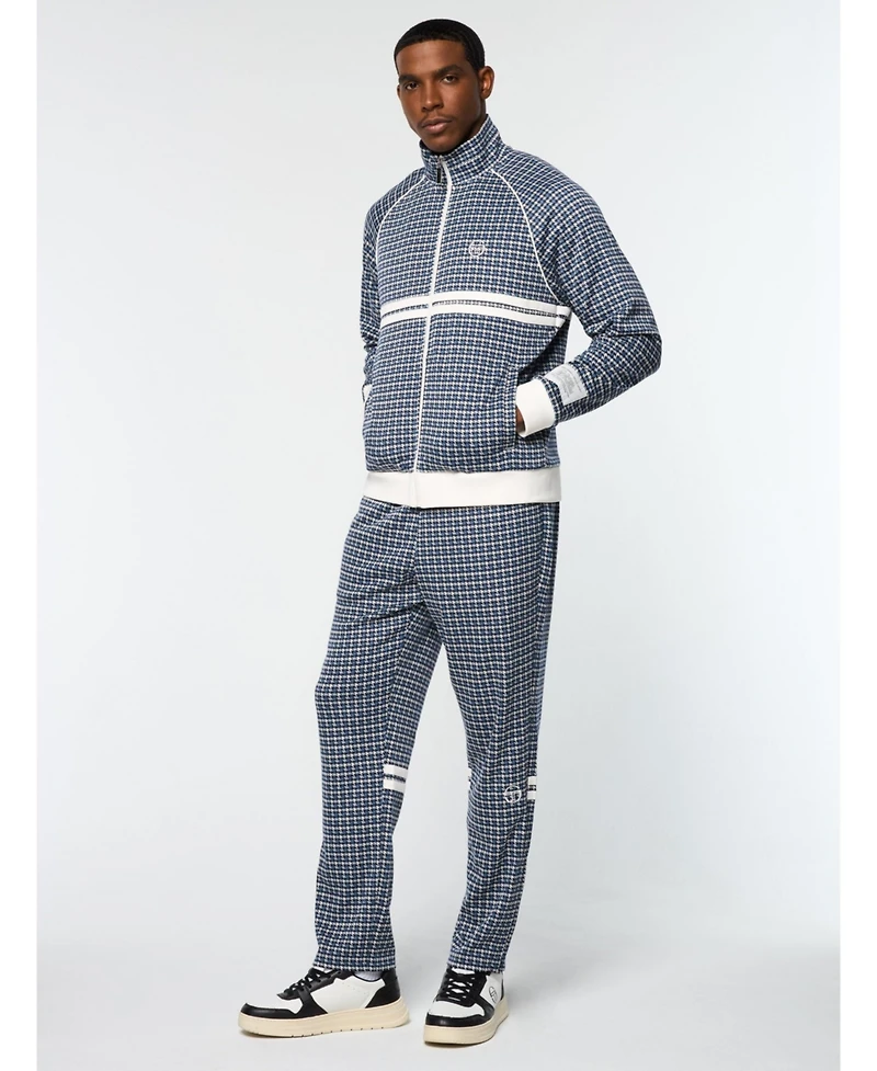 Sergio Tacchini Men's Dallas Houndstooth Track Jacket