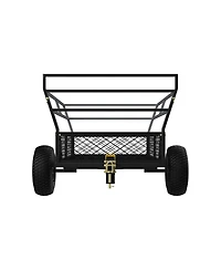 Gorilla Carts 1400lb Steel Atv Trailer Garden Cart w/Removable Sides & 3-in-1 Tailgate