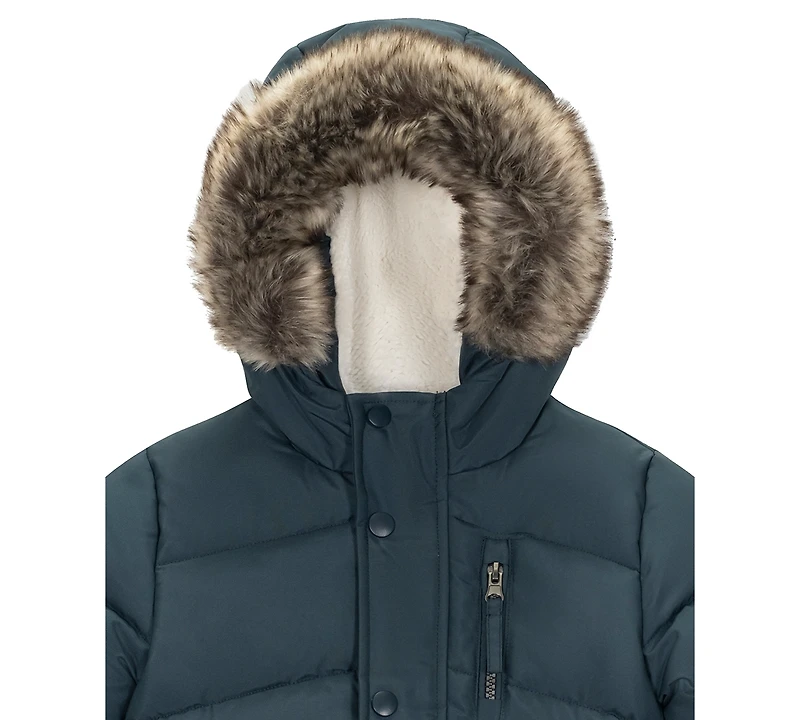 S Rothschild & Co Baby Boys Grosgrain Trim Parka Jacket