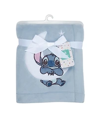 Bedtime Originals Baby Disney Stitch Blue Soft Fleece Appliqued Blanket