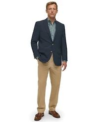B by Brooks Brothers Men's Classic-Fit Navy Stretch Wool Blend Blazer