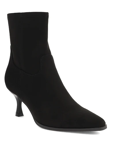 Mia Women's Aletta Pointed Toe Kitten Heel Dress Booties