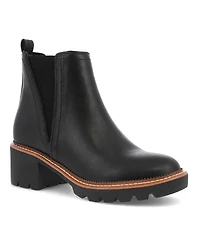 Mia Women's Paula Chelsea Stacked Heel Booties