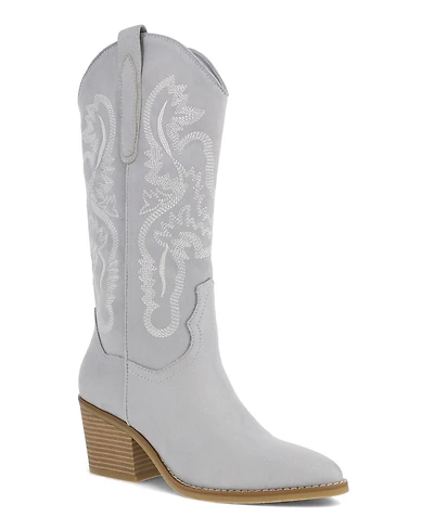 Mia Women's Crosley Pointed Toe Western Mid-Shaft Boots