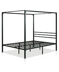 Slickblue Contemporary Metal Canopy Bed Frame, Durable and Stylish Bedroom Furniture