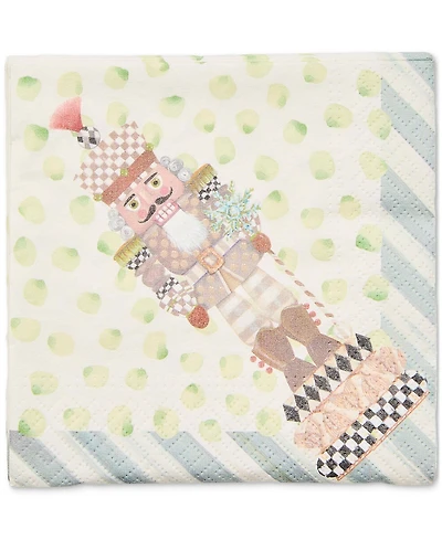 MacKenzie-Childs Nutcracker Cocktail Paper Napkins, Set of 20