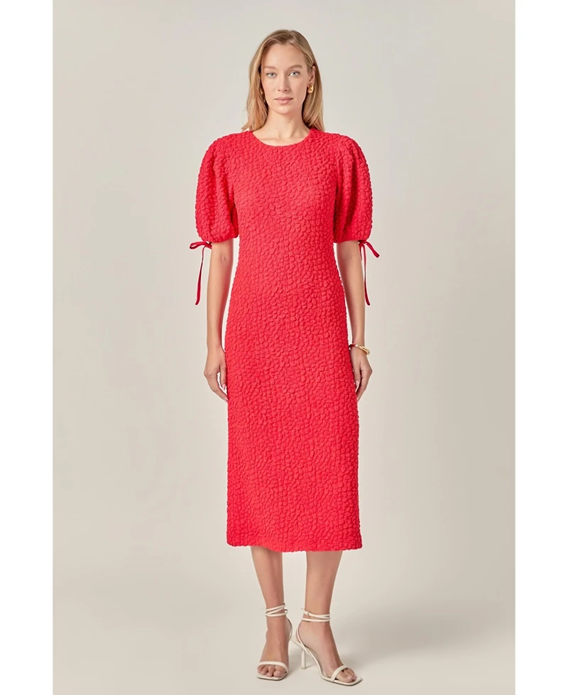 English Factory Women's Smocked Midi Dress