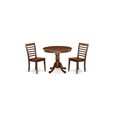 East West Furniture Dining Room Set Mahogany