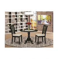 East West Furniture Dining Room Set Black