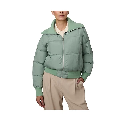 Bernardo Women's Bomber with Rib Knit Trim