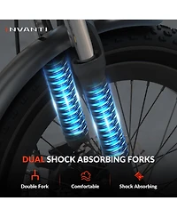 5th Wheel Tide 2 500W Folding Utility Electric Bike - Black
