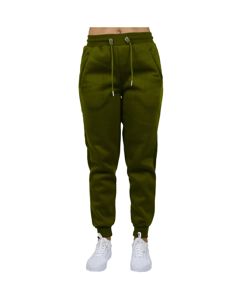 Galaxy By Harvic Women's Loose Fit Fleece Jogger Sweatpants