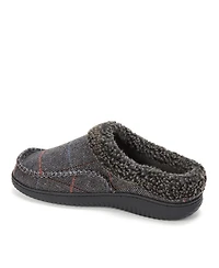 Dearfoams Men's Marshall Microsuede Moccasin Toe Clog House Shoe Slipper