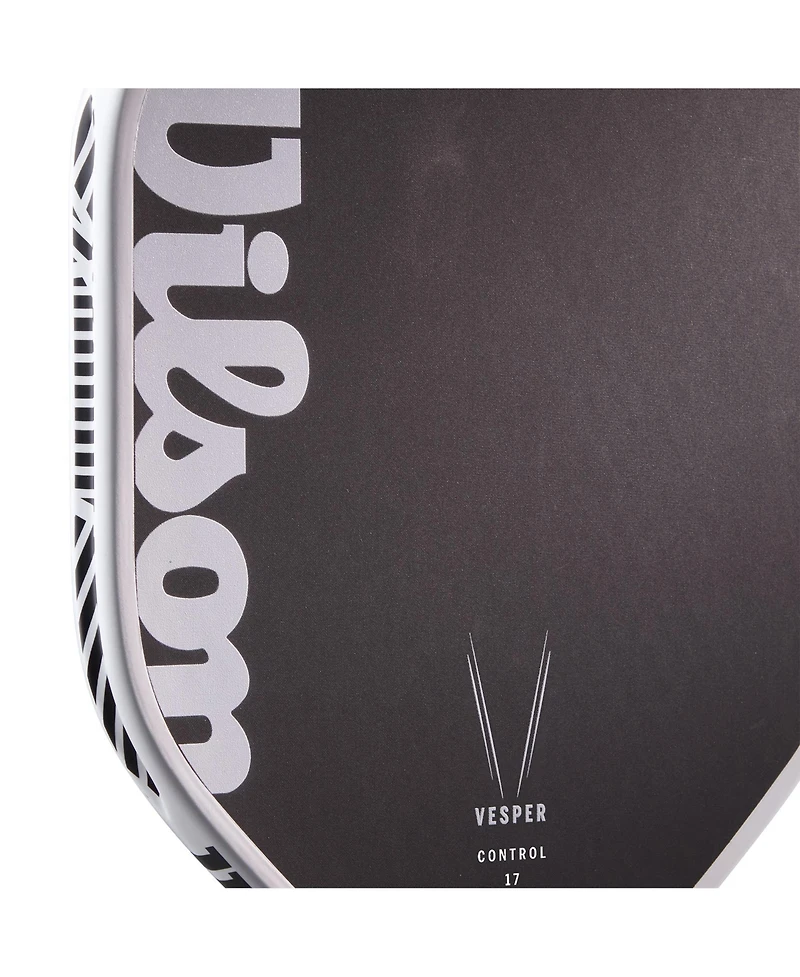 Wilson Vesper Control 17 Pickleball Paddle - White/Black / 4 1/8 / 8.1 Oz