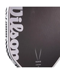 Wilson Vesper Control 17 Pickleball Paddle - White/Black / 4 1/8 / 8.1 Oz