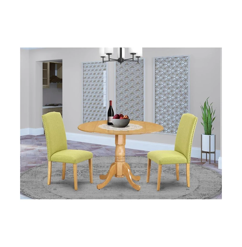 East West Furniture Dining Room Set Oak