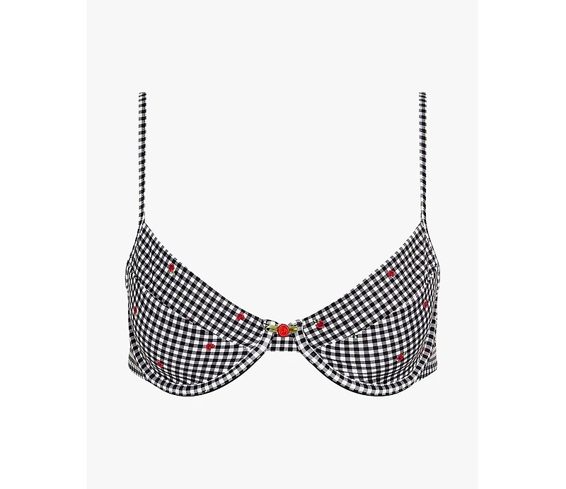 WeWoreWhat Women's Full Coverage Underwire Bikini Top