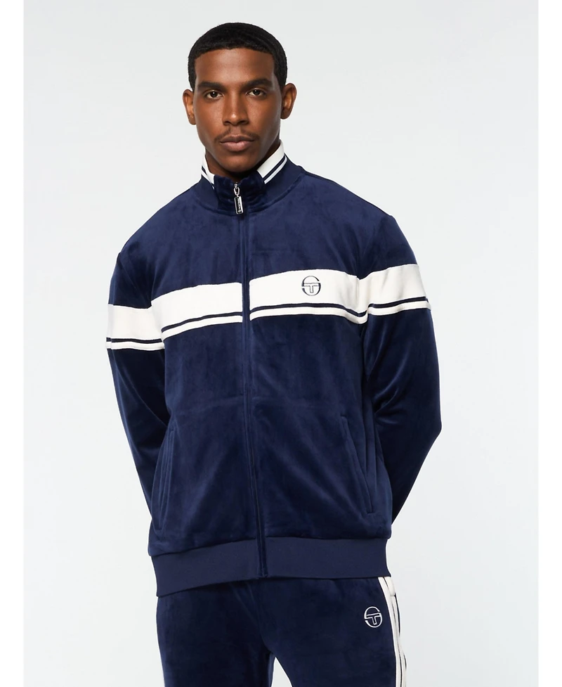 Sergio Tacchini Men's Damarindo Velour Track Jacket