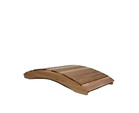 Slickblue Garden Bridge in Western Red Cedar with Unstained Finish for Outdoor Decor