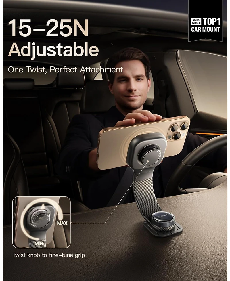 Baseus for MagSafe Car Mount, Magnetic Phone Holder for Car, Car Mount Phone Holder for All Dashboard, Cell Phone Holder