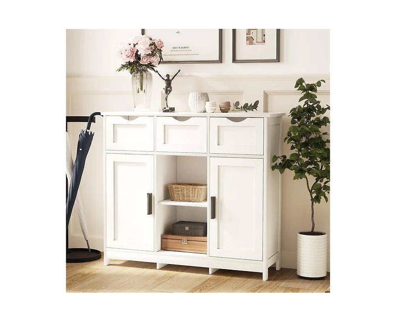 Casainc Accent Storage Cabinets with Drawers and Shelves