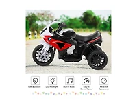 Akiudex Kids 3 Wheel Ride On Motorcycle with Music and Headlights