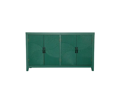 Casainc 59" Green Accent Storage Cabinet with 4 Doors