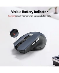 Acer Wireless Mouse for Laptop, 2.4GHz Computer Mouse with 3 Adjustable Dpi, 6 Buttons, Usb Receiver (1600 Dpi, Compatible with Pc, Laptop, Desktop)