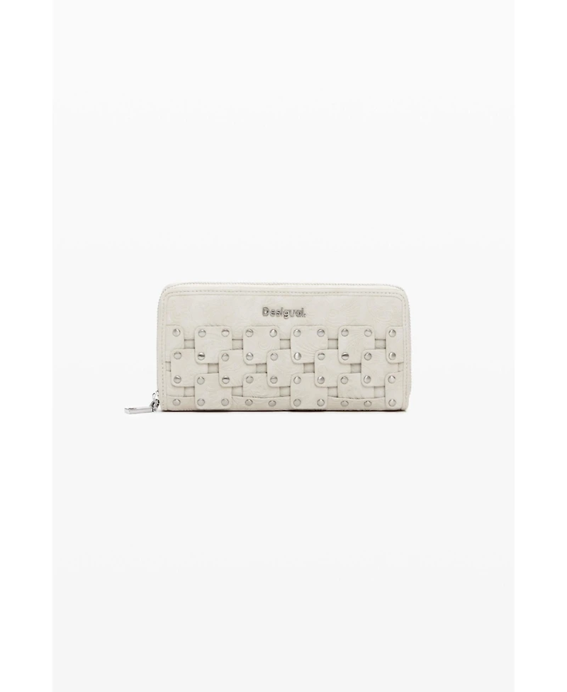 Desigual Women's Large faux leather studded wallet