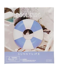 Sunnylife Tube Pool Ring: Blue Stripe