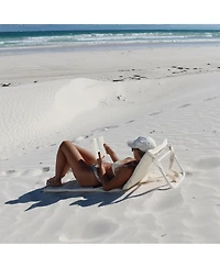 Sunnylife Reclining Beach Chair: Casa Cream