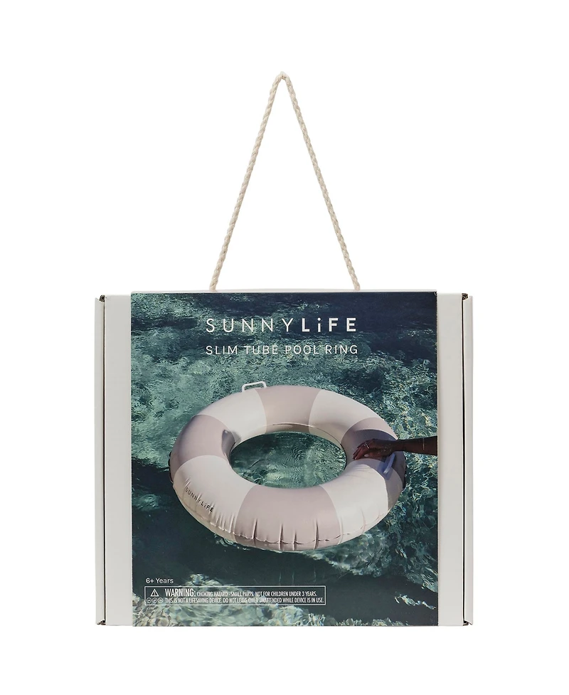 Slim Tube Pool Ring: Rustico Driftwood Stripe