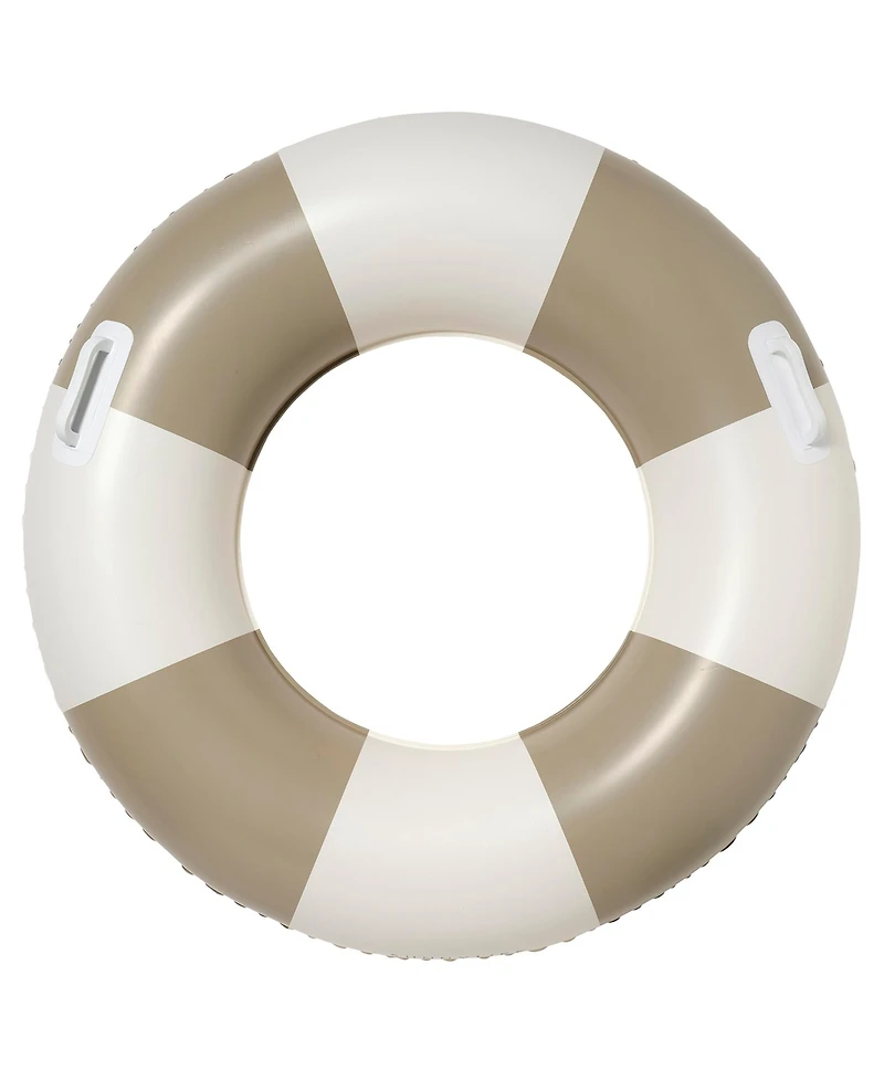 Slim Tube Pool Ring: Rustico Driftwood Stripe