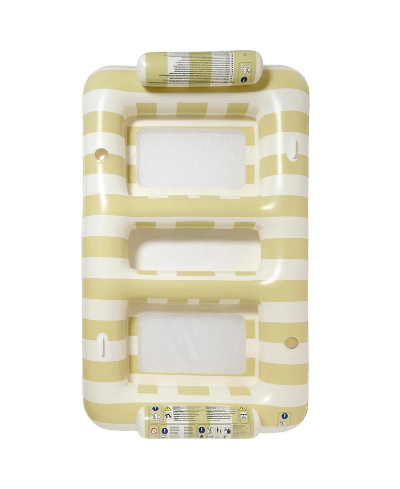 Sunnylife Luxe Twin Hammock Float: Casa Sand Stripe