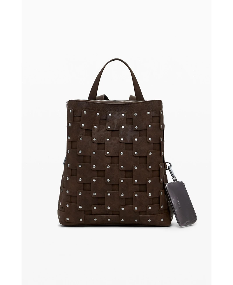 Desigual Women's Medium faux leather patch backpack