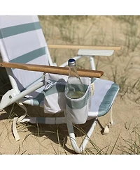 Sunnylife Deluxe Beach Chair: La Palma Sage Stripe