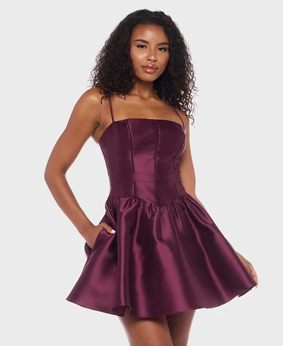 Alex & Sophia Juniors' Sleeveless Short Dress