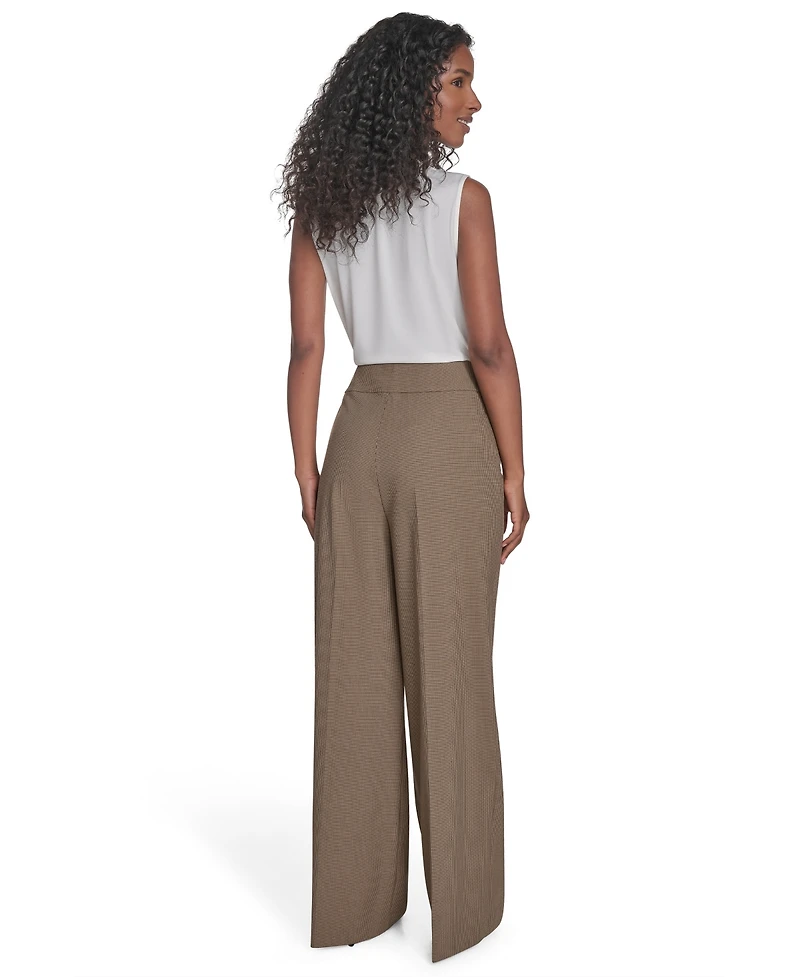 Calvin Klein Women's Novelty Check Mid-Rise Pants